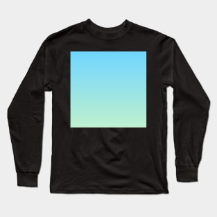 Blue-green ombre gradient Long Sleeve T-Shirt